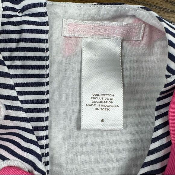 Janie and Jack Navy Pink Top - Picture 3 of 5